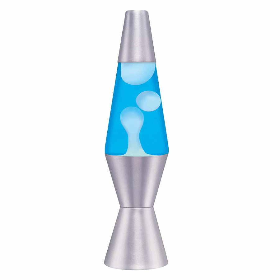 11.5″ LAVA LAMP – WHITE/BLUE/SILVER V8