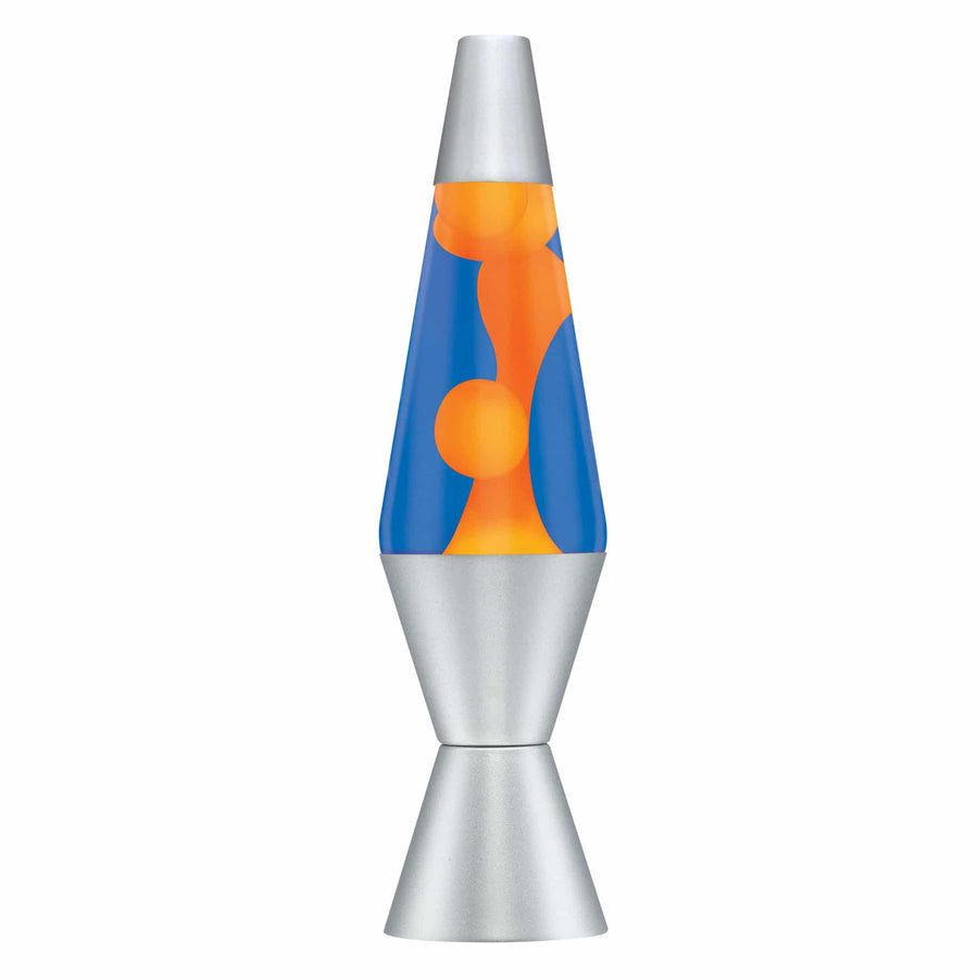 14.5” LAVA LAMP – ORANGE/BLUE/SILVER A2