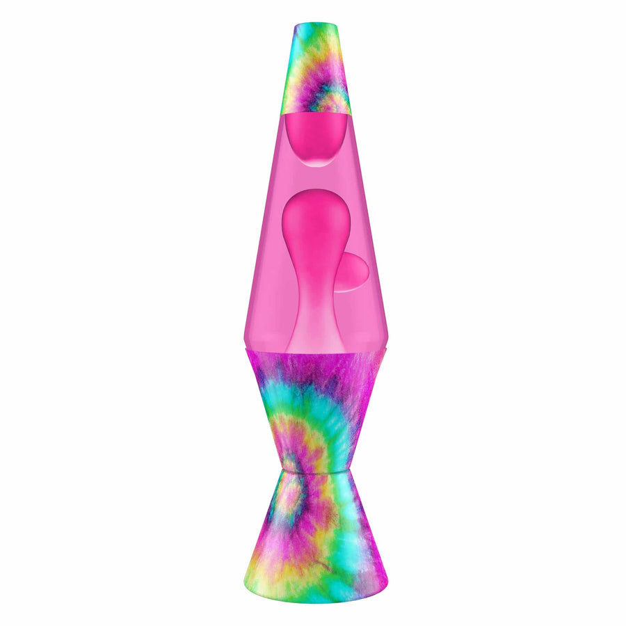 14.5″ LAVA LAMP – TIE DYE PINK SPIRAL K3