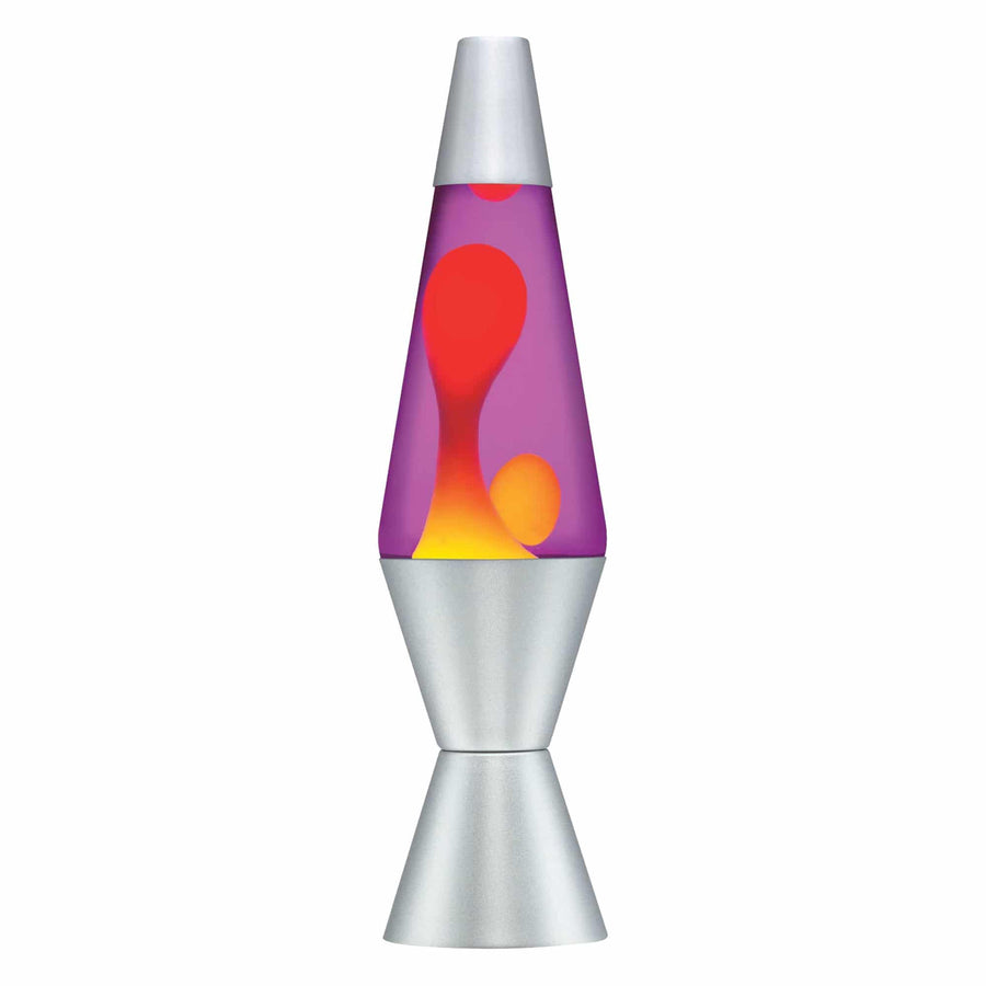 14.5” LAVA LAMP – YELLOW/PURPLE/SILVER W8