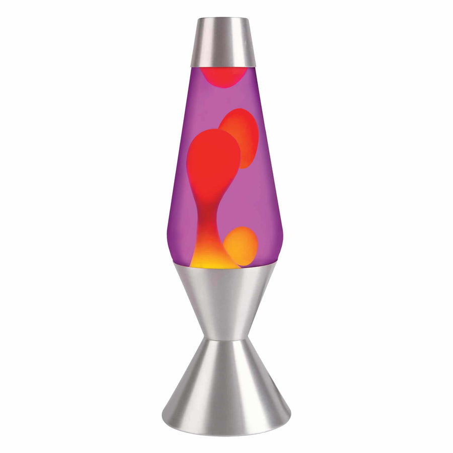 16.3″ LAVA LAMP – YELLOW/PURPLE/SILVER Y9